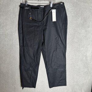 Charter Club Pants Womens 16W Black Curvy Fit Tummy Slimming Slim Leg Ankle‎